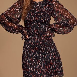 Lulus Smocked Dress NWT